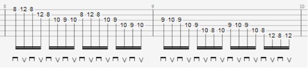 Exercise 12 Pentatonic Dmin Same fingering for Amin Emin - photo 5