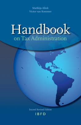 Matthijs Alink Handbook on tax administration