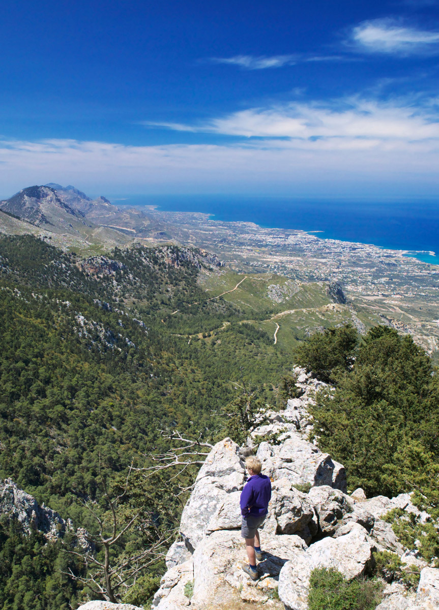 Alamy VIEW FROM BUFFAVENTO CASTLE KYRENIA MOUNTAINS For traditional sun sea - photo 6