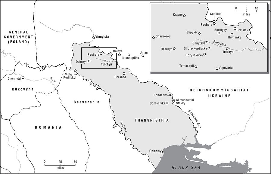 Transnistria Romanian-occupied Soviet Ukraine 19411944 Map by Erin Greb - photo 1