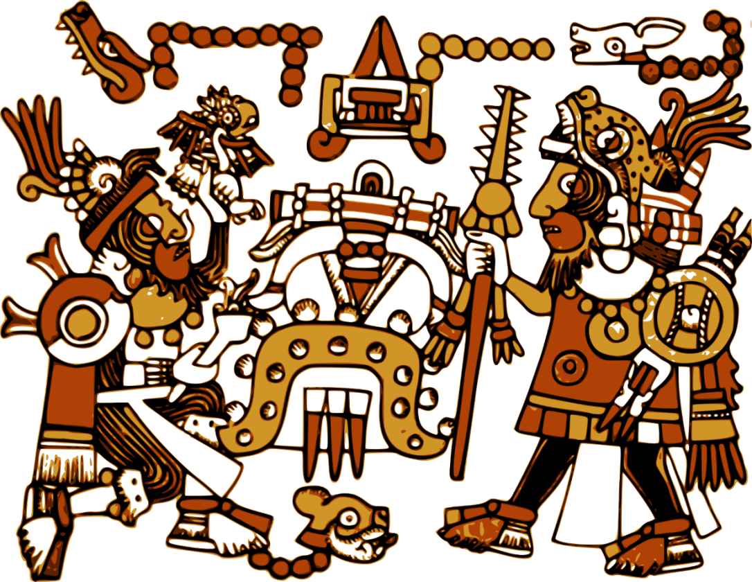 Aztec mural design While we now know them as the Aztecs they referred to - photo 4