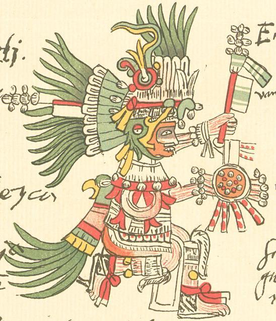 Drawing of Huitzilopochtli the patron god of the Aztecs Without modern-day - photo 6