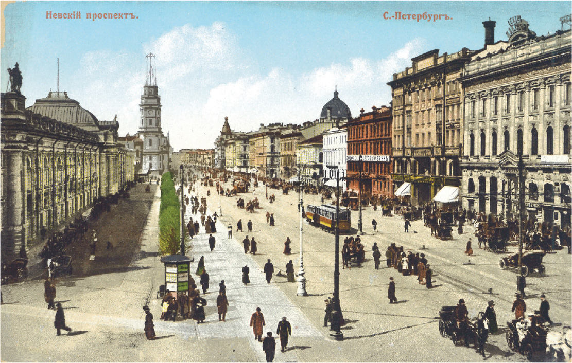 Postcard of the Nevsky Prospekt c 1909 That these three items appeared - photo 20