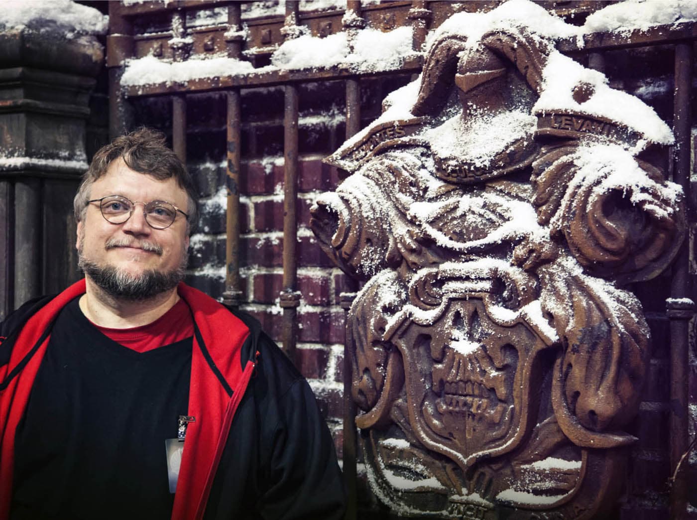 Del Toro stands proudly on the snowy set of Crimson Peak with the great Mexican - photo 6