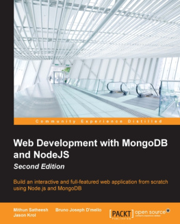 Mithun Satheesh Web Development with MongoDB and NodeJS