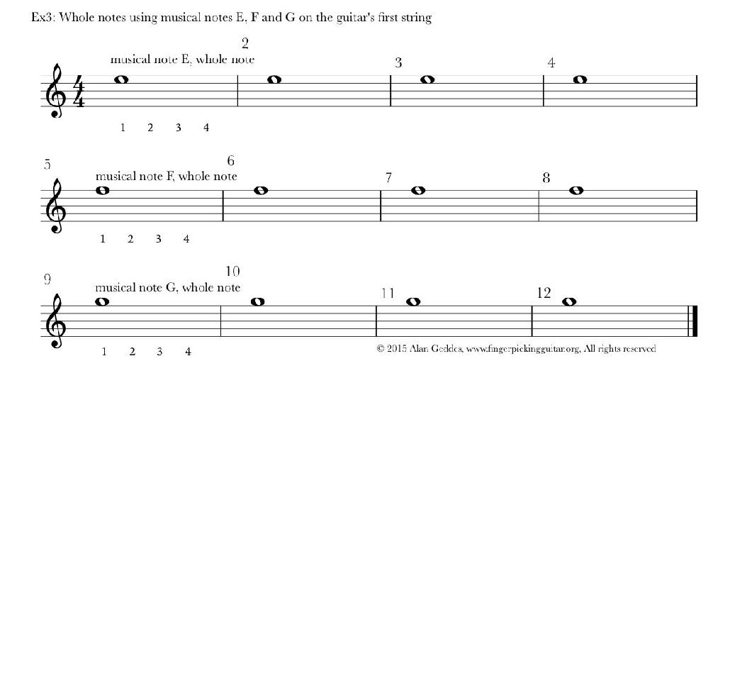 Chapter 3 Exercise 4 Half notes using musical notes E F and G on the - photo 11