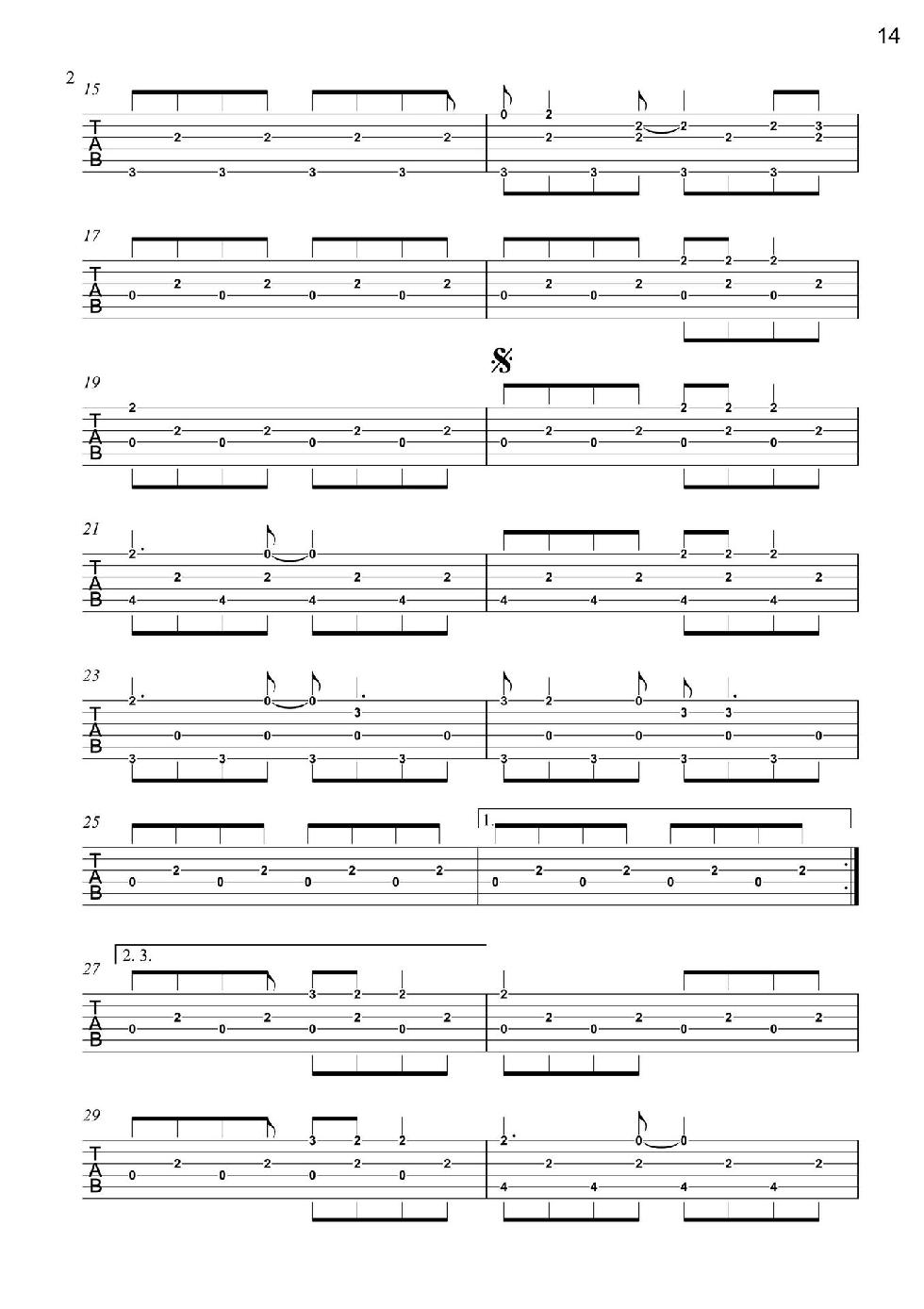 Love Songs Volume 1 6 Easy to Intermediate Fingerstyle Arrangements in TAB Notation - photo 16