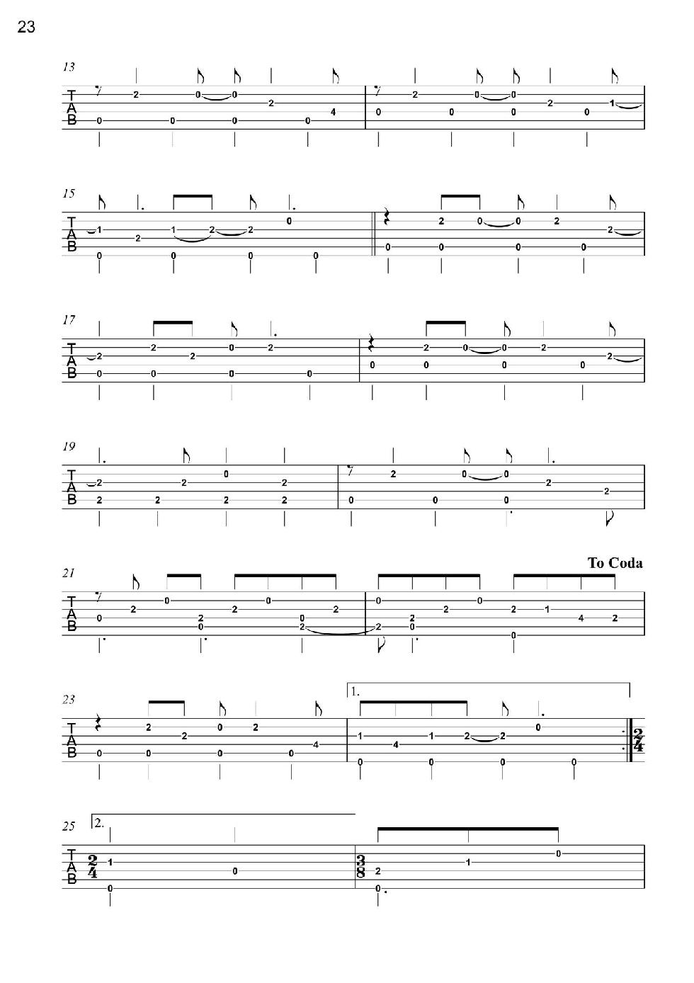 Love Songs Volume 1 6 Easy to Intermediate Fingerstyle Arrangements in TAB Notation - photo 25