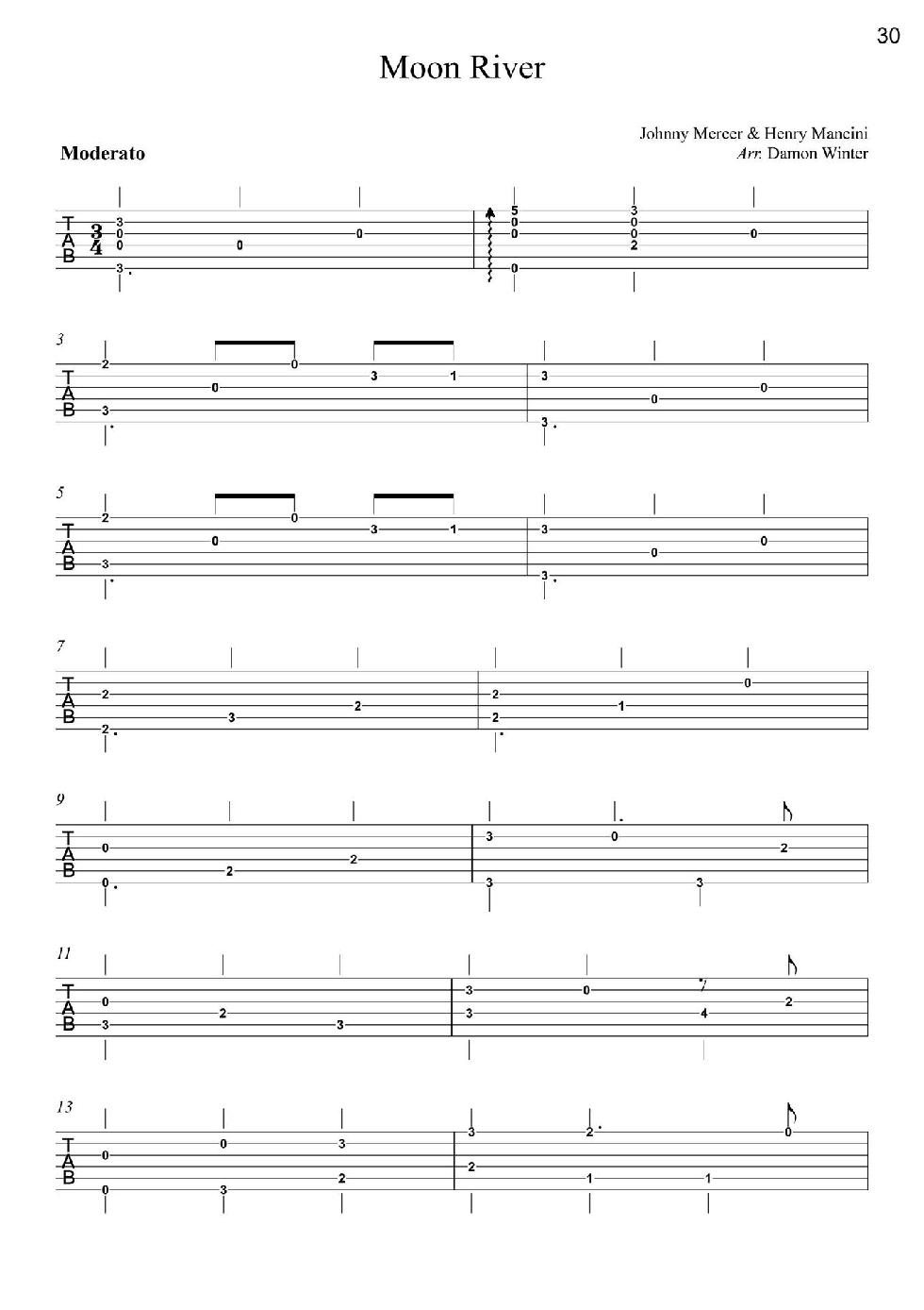 Love Songs Volume 1 6 Easy to Intermediate Fingerstyle Arrangements in TAB Notation - photo 32