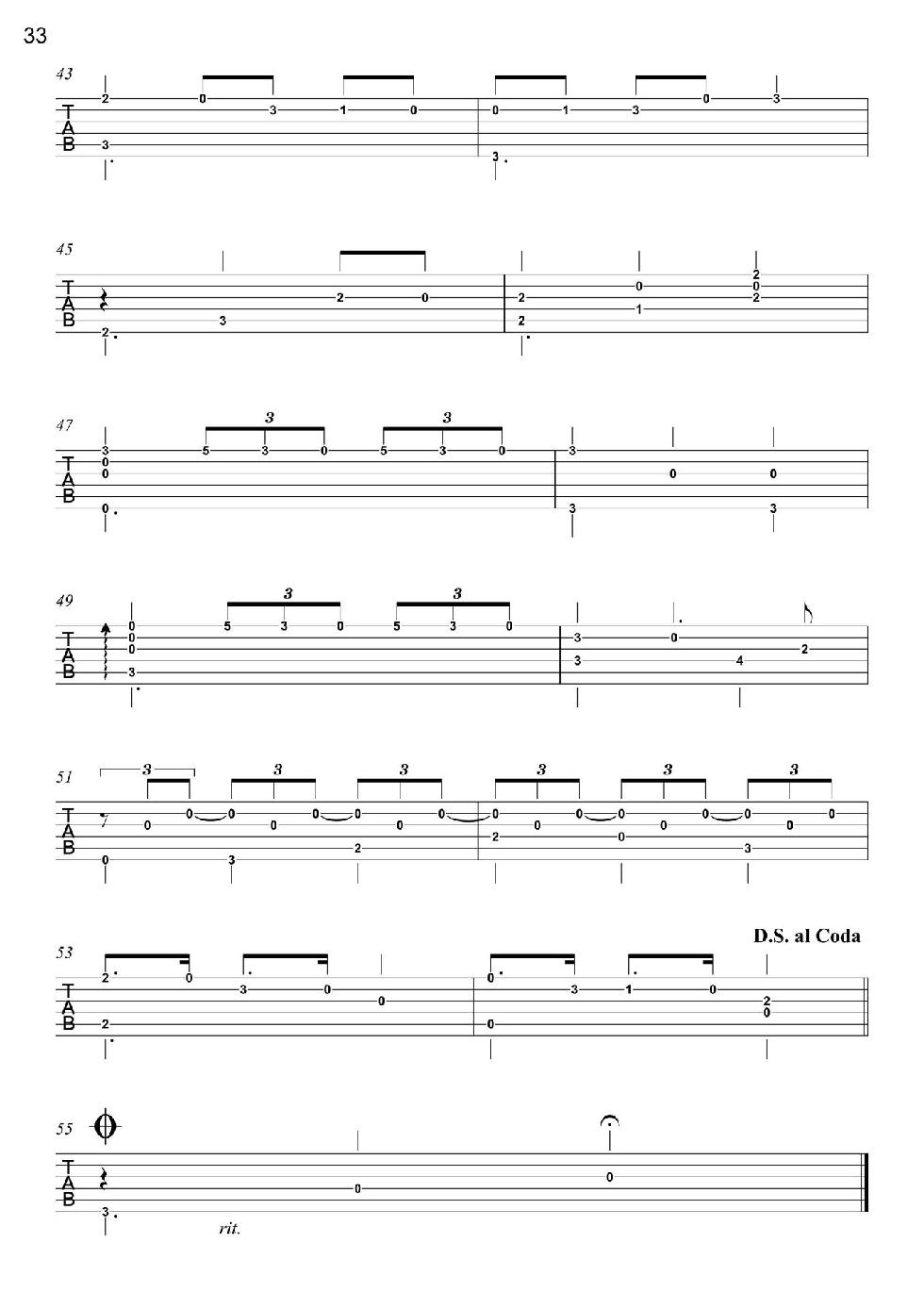 Love Songs Volume 1 6 Easy to Intermediate Fingerstyle Arrangements in TAB Notation - photo 35