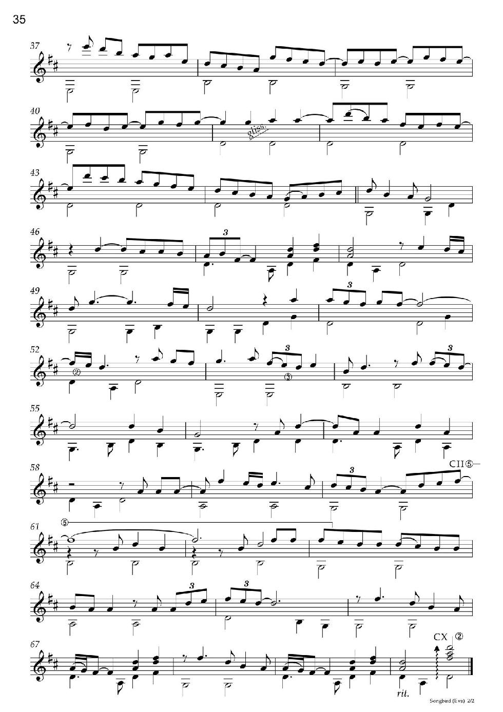 Love Songs Volume 1 6 Easy to Intermediate Fingerstyle Arrangements in TAB Notation - photo 37