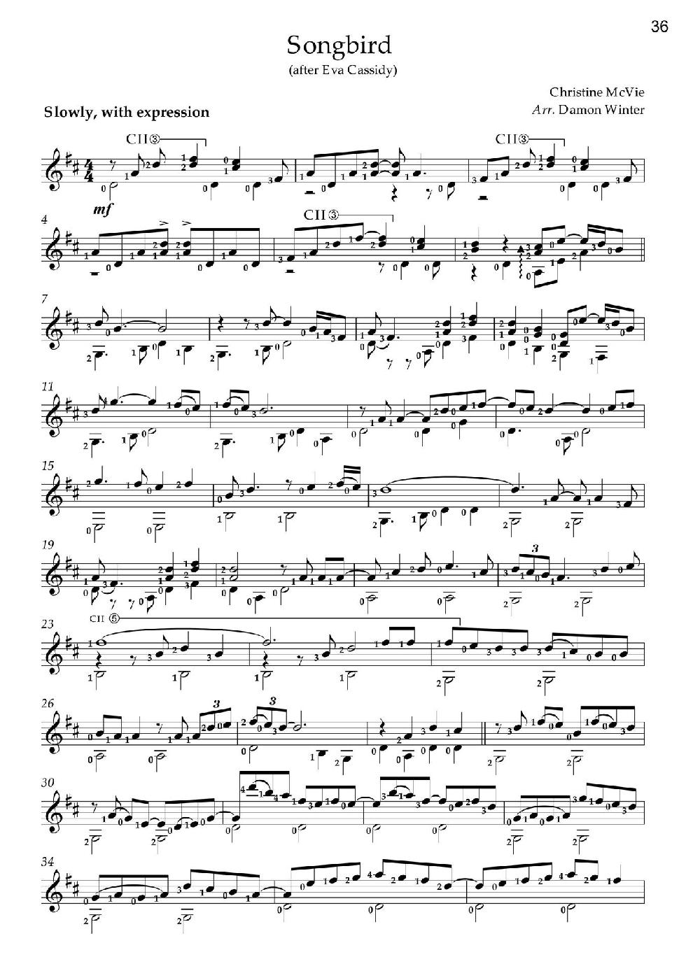 Love Songs Volume 1 6 Easy to Intermediate Fingerstyle Arrangements in TAB Notation - photo 38