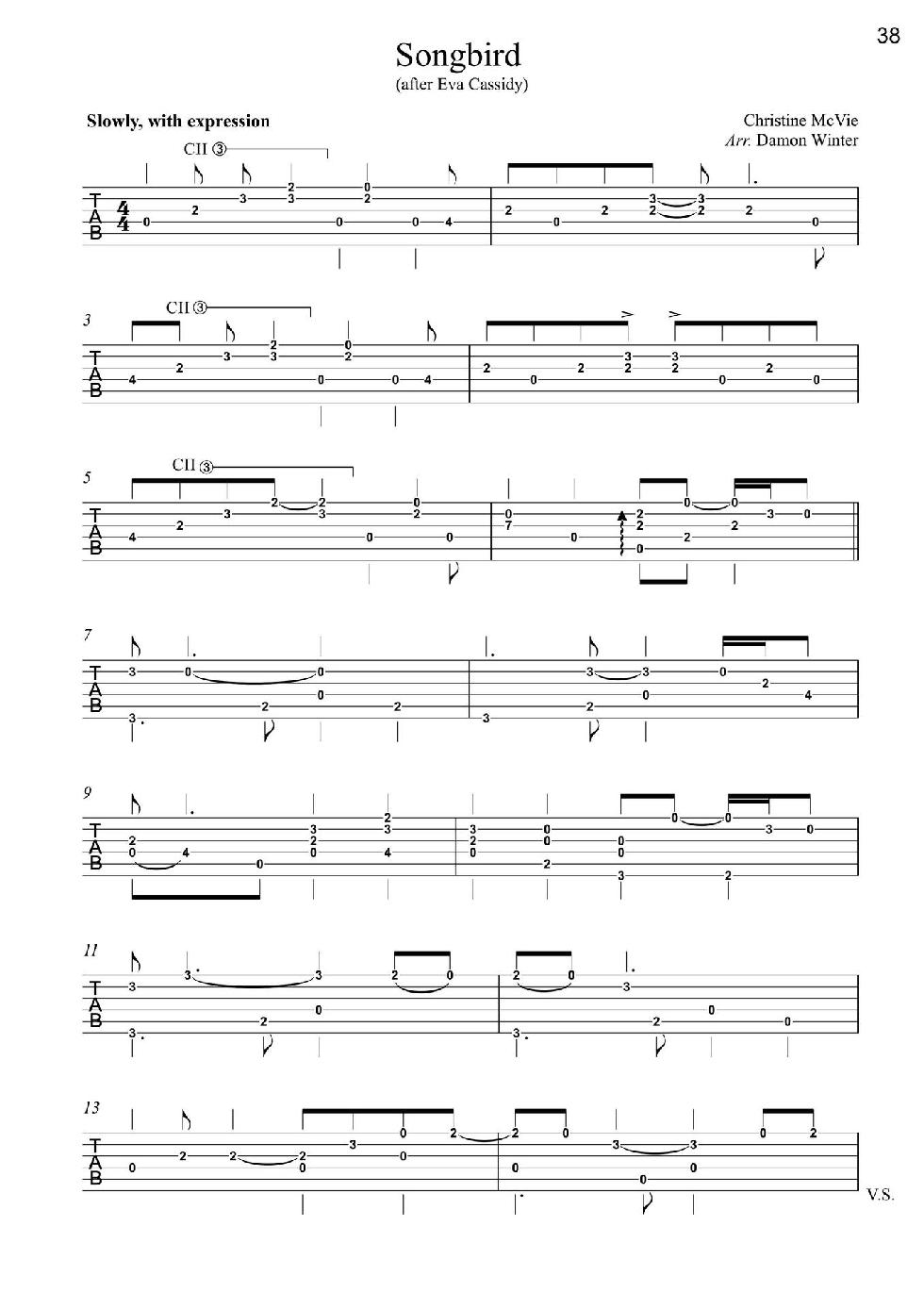 Love Songs Volume 1 6 Easy to Intermediate Fingerstyle Arrangements in TAB Notation - photo 40