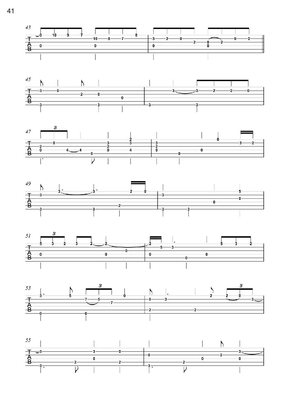 Love Songs Volume 1 6 Easy to Intermediate Fingerstyle Arrangements in TAB Notation - photo 43