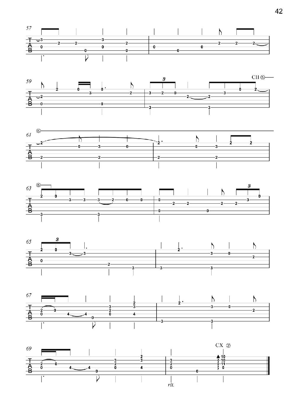 Love Songs Volume 1 6 Easy to Intermediate Fingerstyle Arrangements in TAB Notation - photo 44