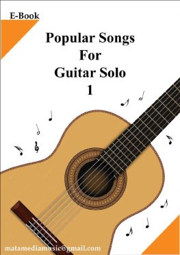 matamedia music - popular songs for guitar solo 1 (volume 1)