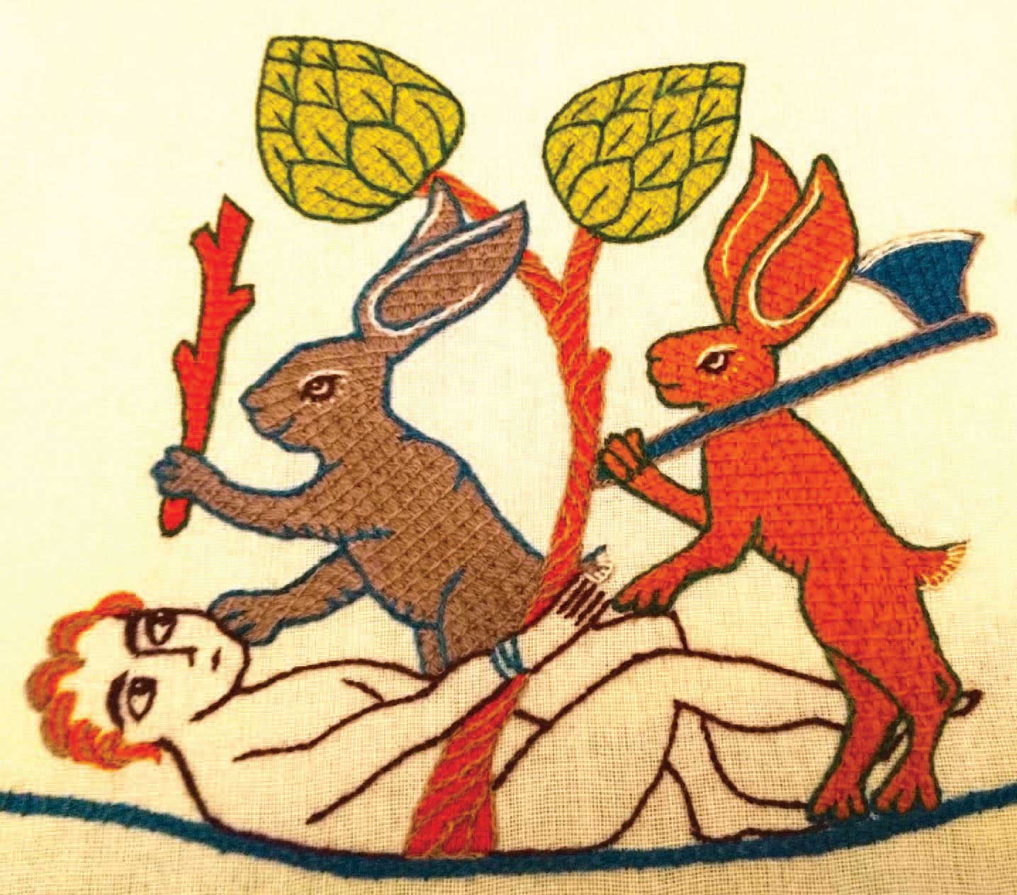 Bad rabbits rabbits behaving badly were a frequent motif in medieval - photo 13