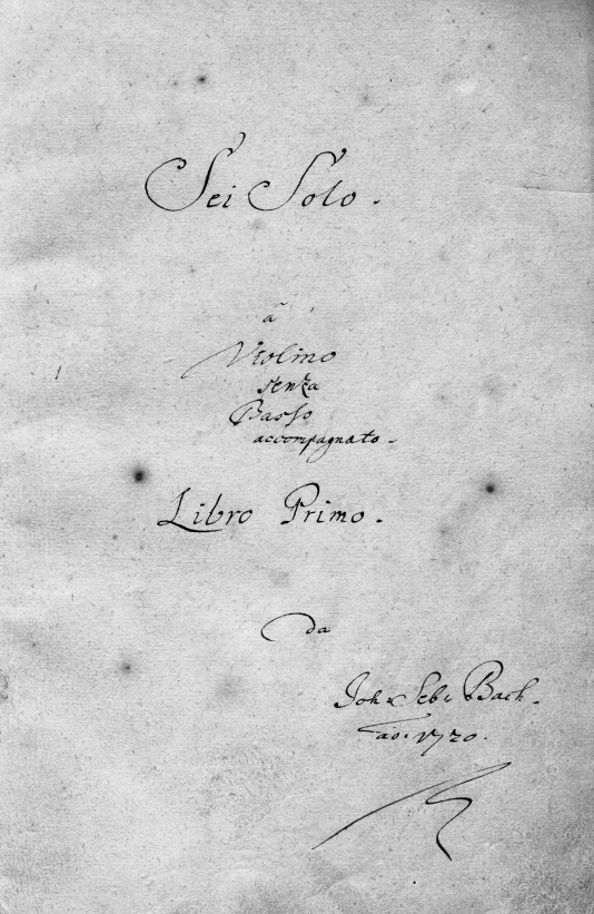 Autograph page of Bachs Sei Solo a Violino senza Basso Mus ms Bach P 967 - photo 2