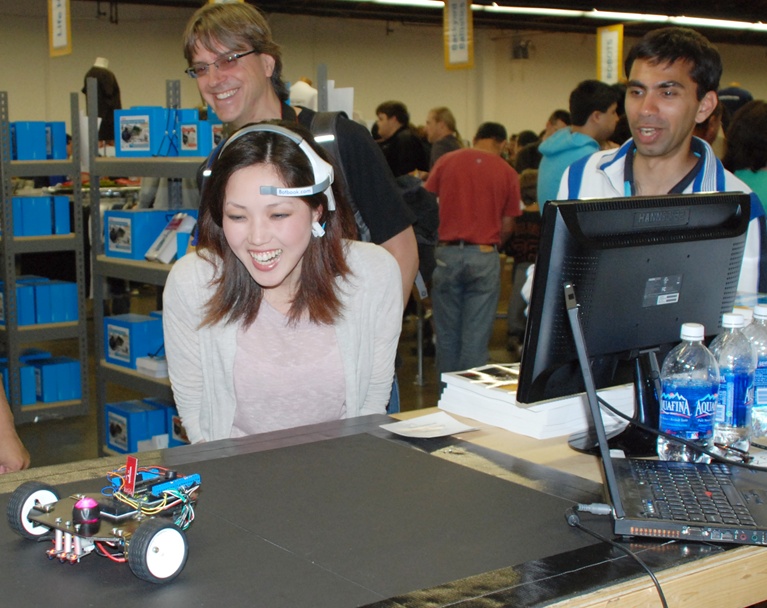 Figure 1 Attendees enjoying our robot at Maker Faire 2011 San Francisco Bay - photo 2