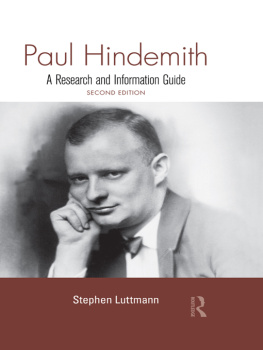 Stephen Luttmann - Paul Hindemith: A Research and Information Guide