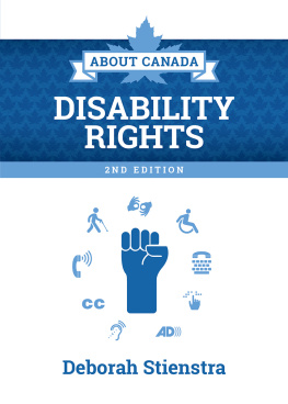 Deborah Stienstra - About Canada: Disability Rights