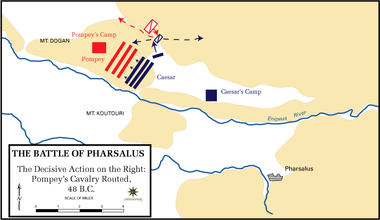 The plan of the Battle of Pharsalus The plain of Pharsalus today PROSE - photo 13