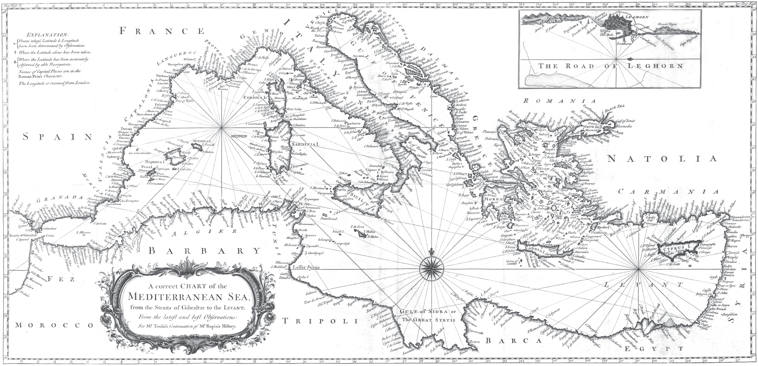 Richard William Seale chart of the Mediterranean Sea 1745 Courtesy of - photo 3