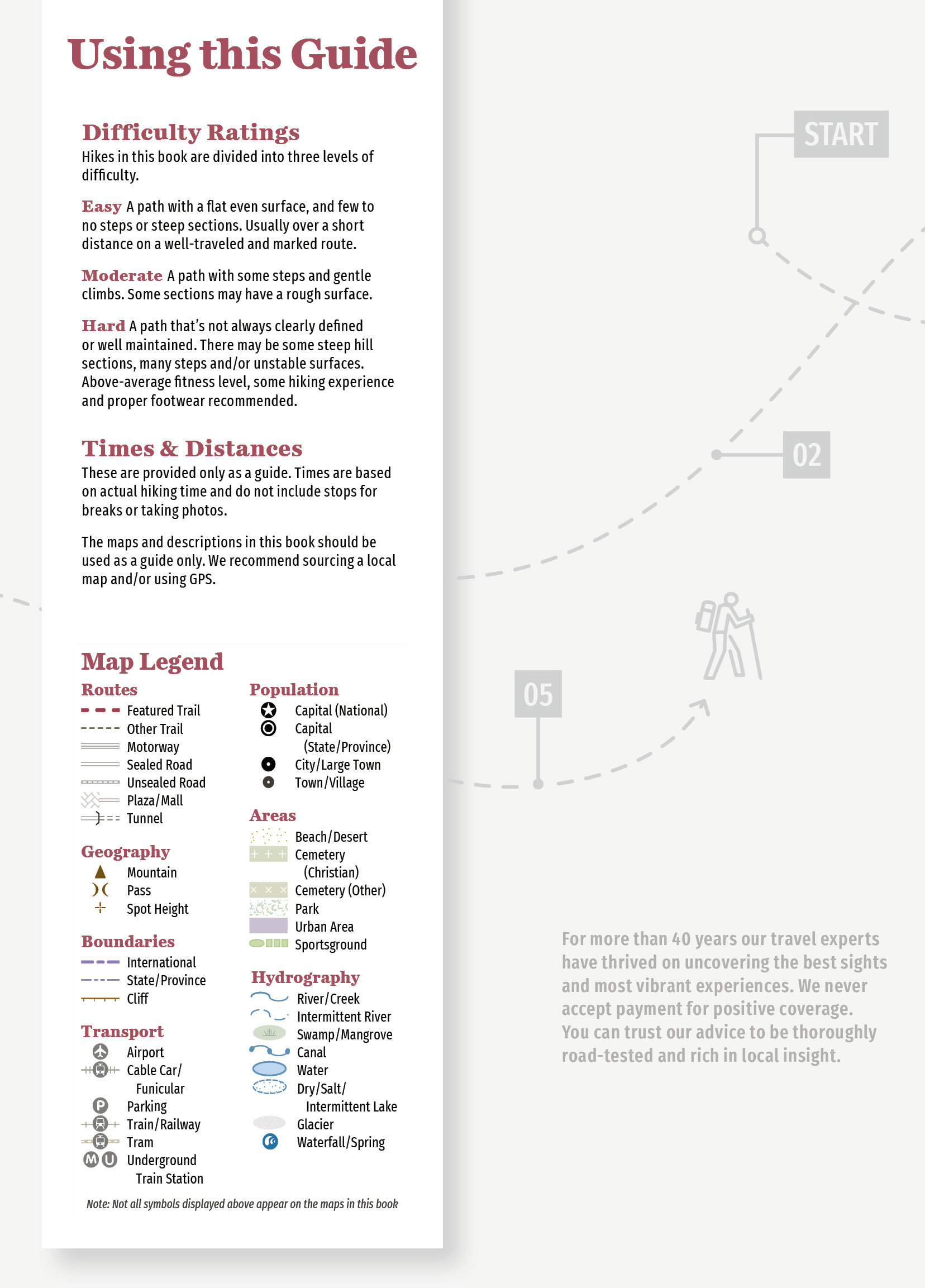 Contents PLAN YOUR TRIP BY REGION Call it a hike a stroll a toddle or - photo 1