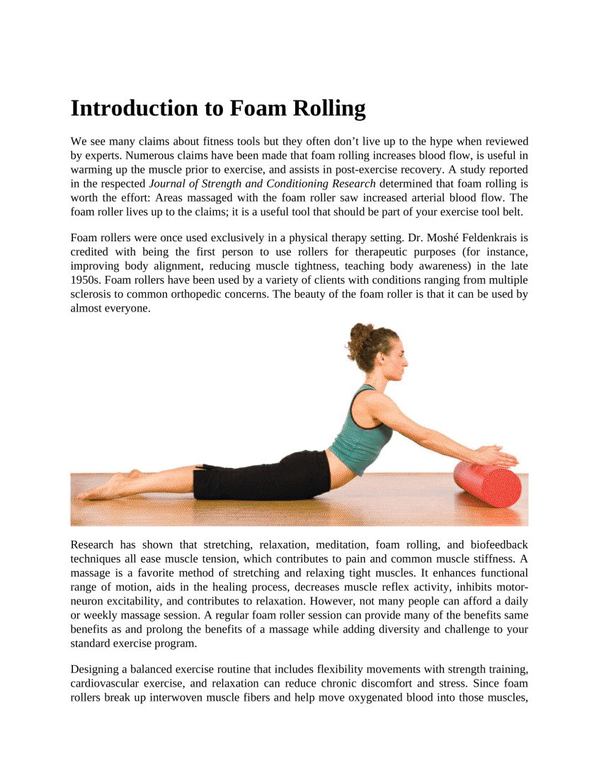 Foam Roller Workbook A Step-by-Step Guide to Stretching Reinforcing and Rehabilitative Techniques - photo 6