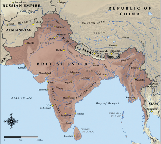 Figure 01 Map of British India in 1914 produced by Geographx with research - photo 3