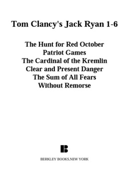 Tom Clancy Tom Clancys Jack Ryan, Books 1-6