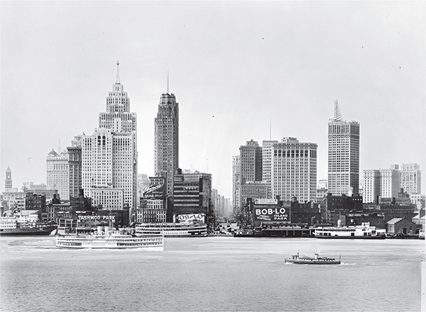 City on the rise waterfront view features a bustling wharf with steamships from - photo 4