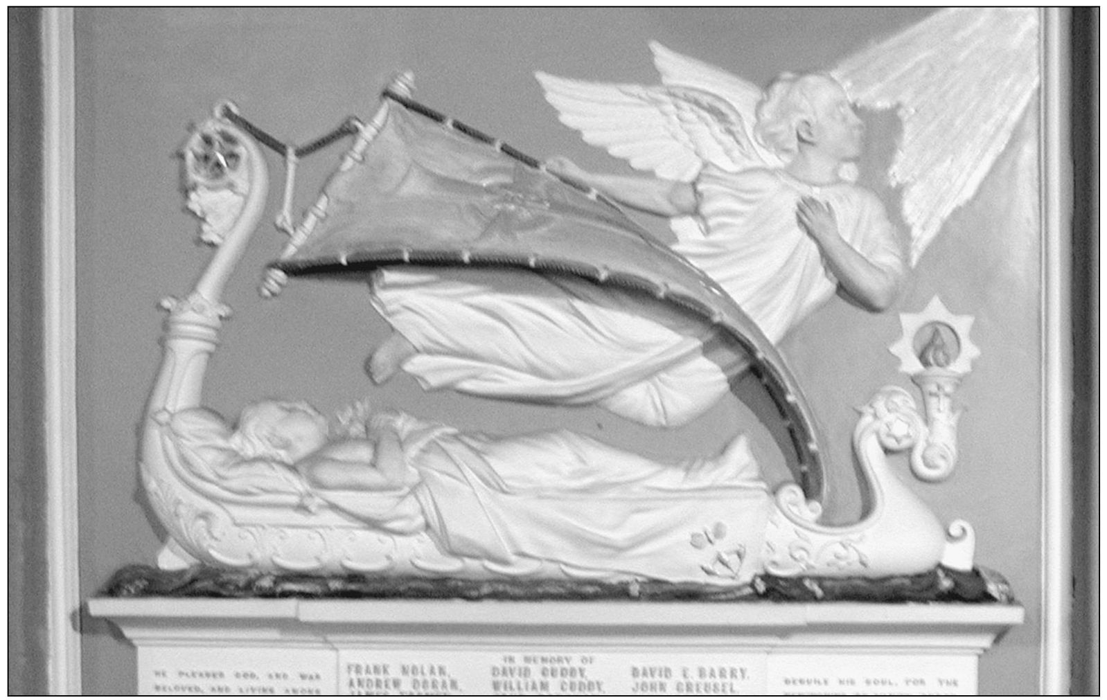 This white bronze tablet was erected inside Most Holy Trinity Church in 1881 to - photo 10