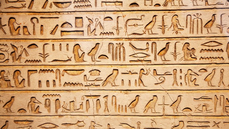 Egyptian hieroglyphs on wall C urrently Egypt is an African country which is - photo 3