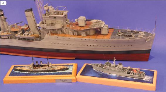 Large-scale model ships have the physical presence of a real ship compared to - photo 3