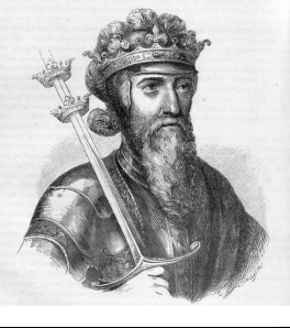 King Edward III of England in a 19th century engraving The two crowns on his - photo 5