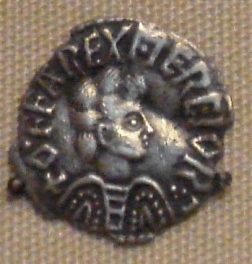 A coin of Offa showing him in armour but bareheaded The inscription describes - photo 4