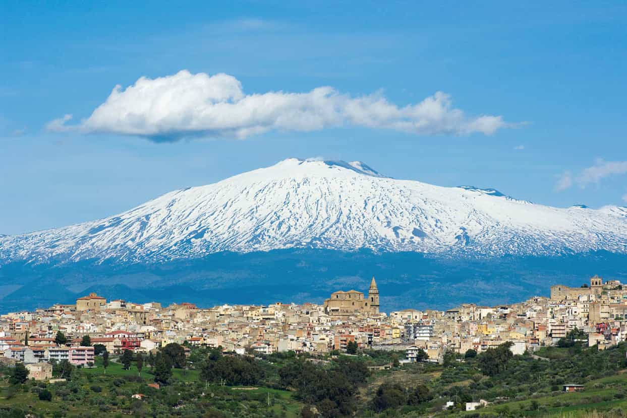 Mount Etna Europes largest active volcano can be reached by cable car with a - photo 5