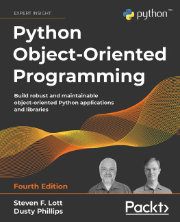 Steven F. Lott - Python Object-Oriented Programming