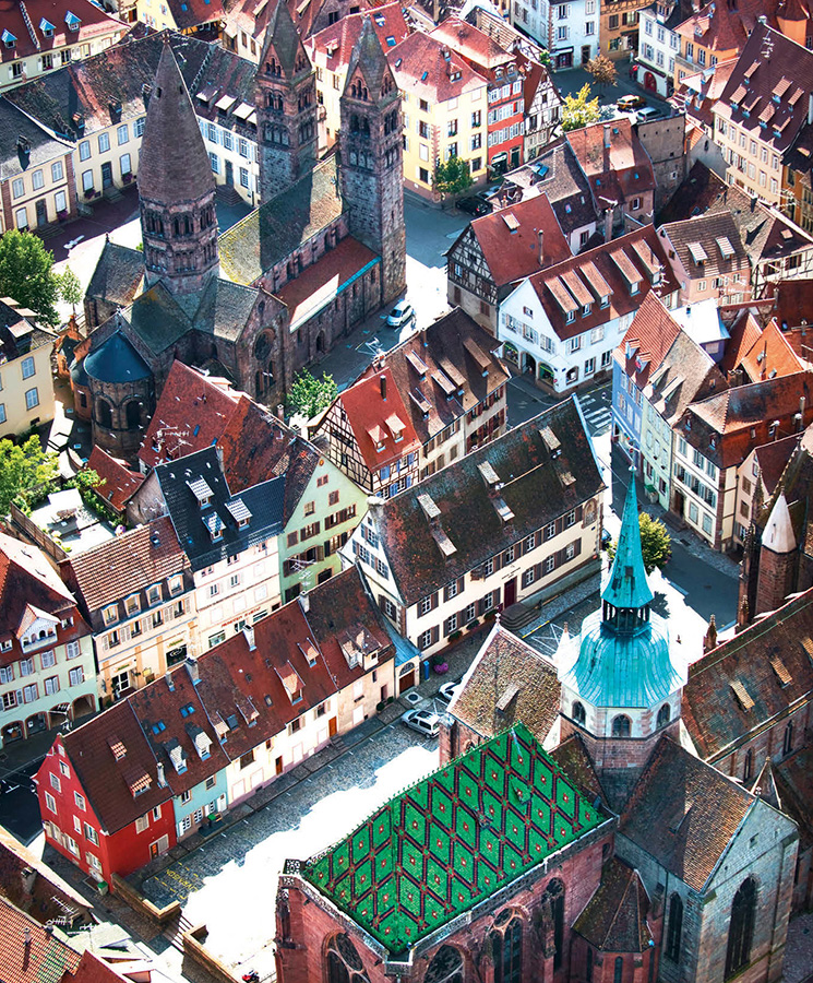 Aerial view of the center of Slestat Notice the extraordinary green shingles - photo 9