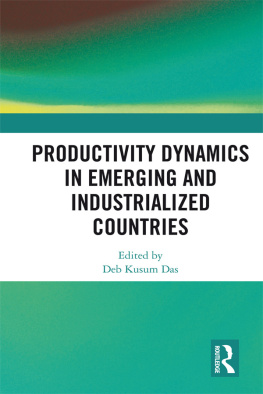 Deb Kusum Das (editor) Productivity Dynamics in Emerging and Industrialized Countries