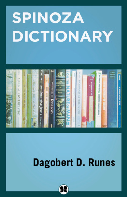 Dagobert D. Runes Spinoza dictionary