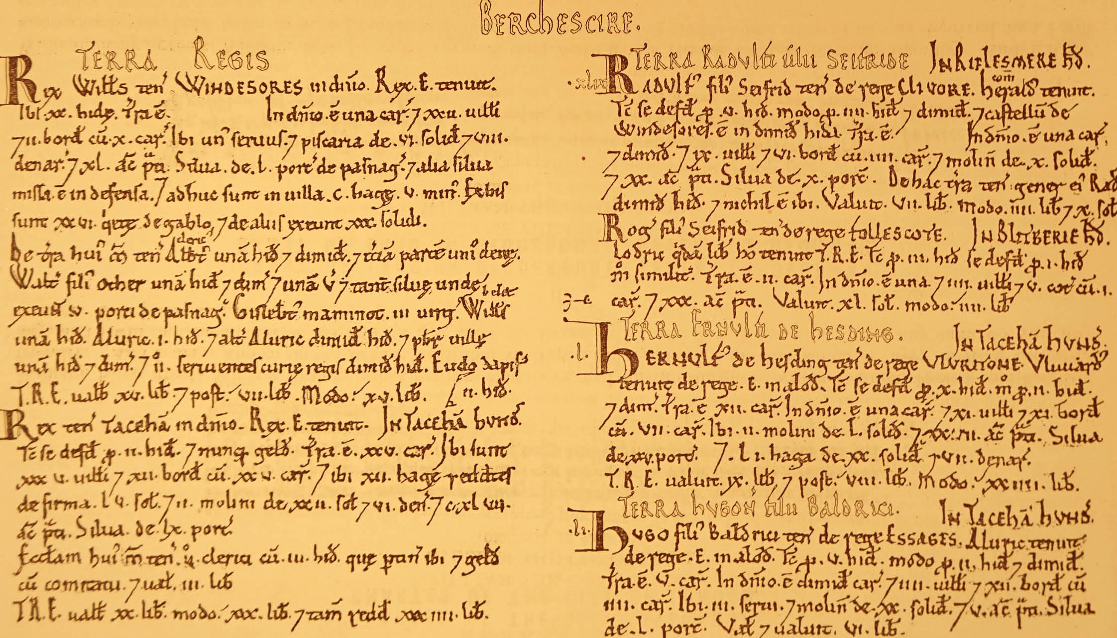 An extract of some of the entries from the Domesday Book William Is - photo 4