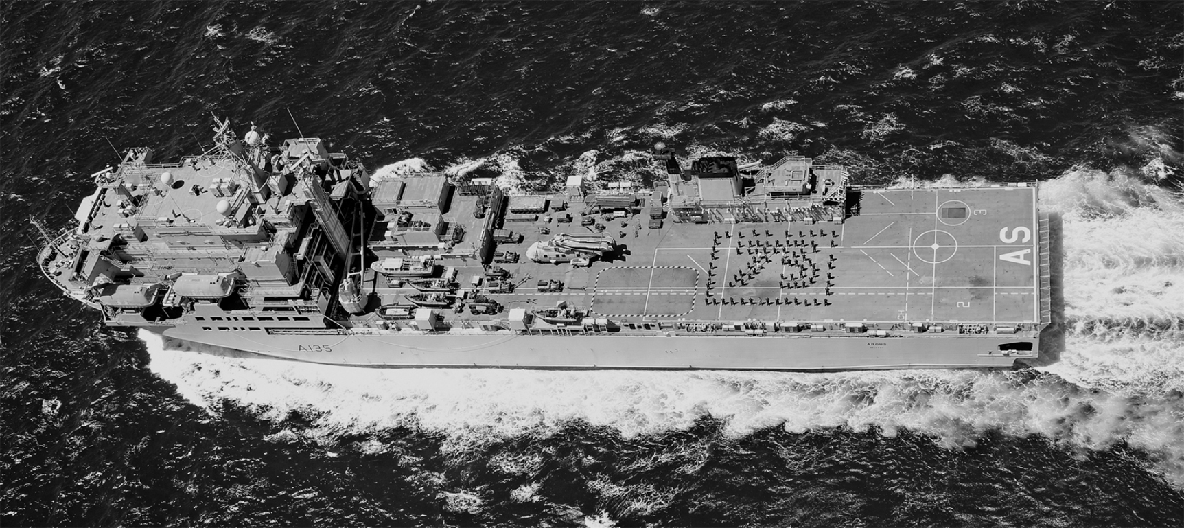 The British Royal Fleet Auxiliarys casualty receiving ship Argus is one of a - photo 5