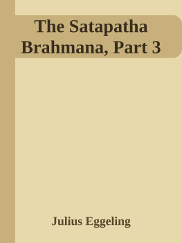 Julius Eggeling The Shatapatha Brahmana, Part 3