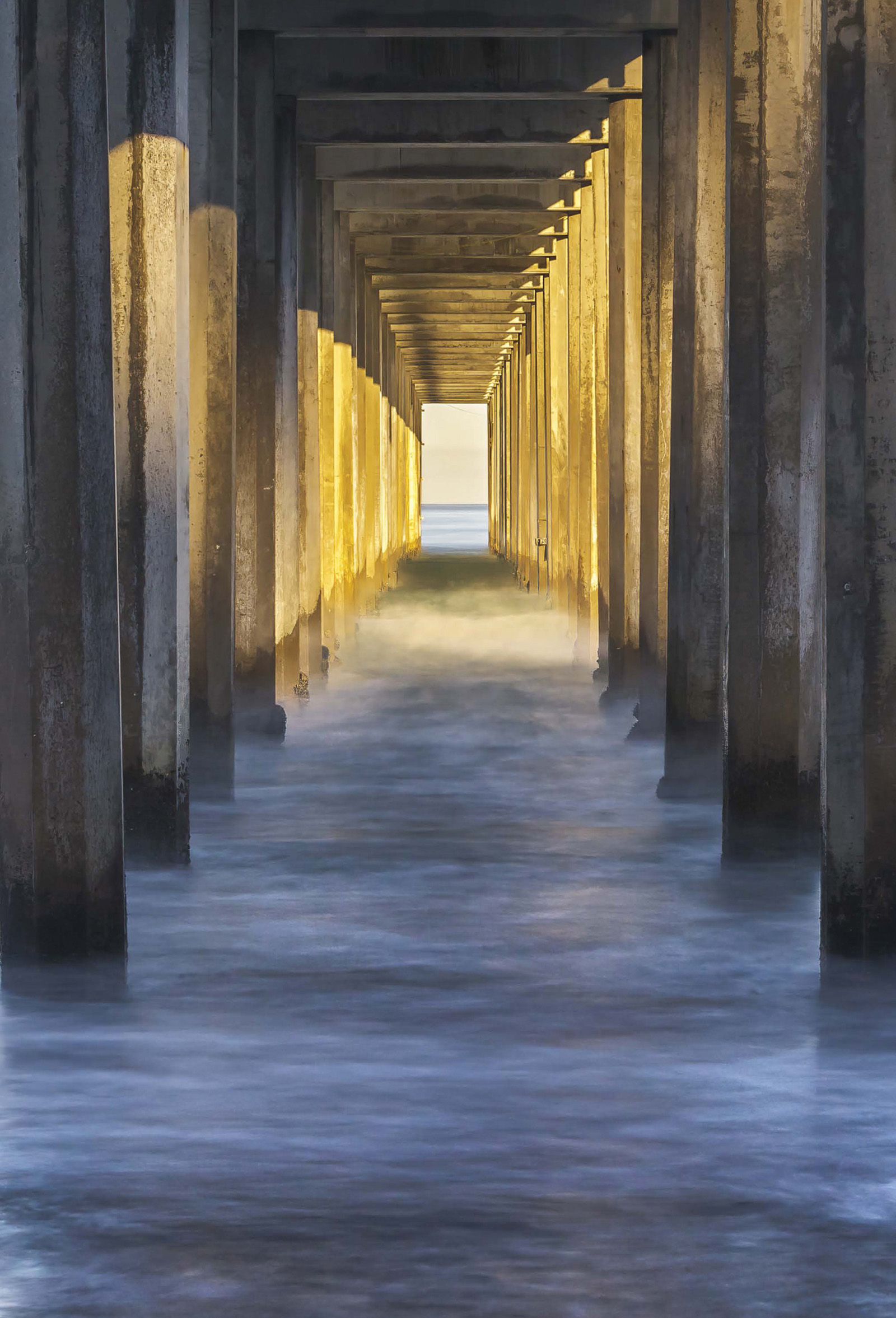 Sunrise Scripps Pier La Jolla California 2010 Clearing Winter Storm - photo 2