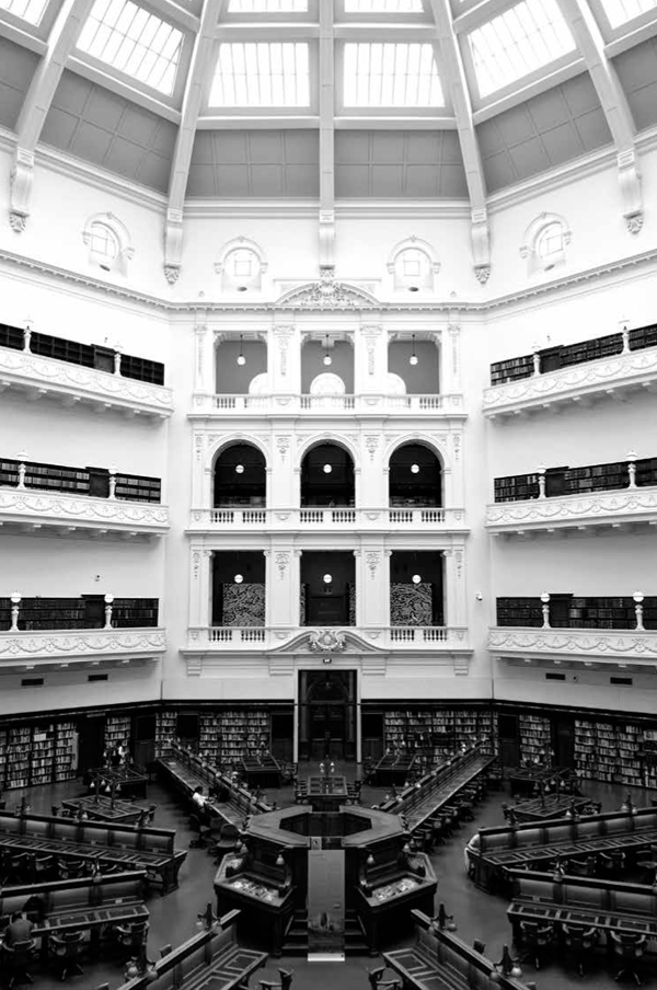 The famous domed ceiling at the La Trobe Reading Room of the State Library - photo 4