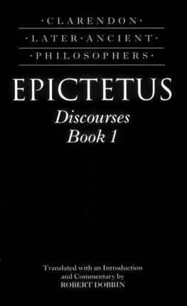 Robert F. Dobbin (editor) - Epictetus: Discourses, Book 1 (Clarendon Later Ancient Philosophers)