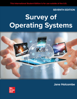 Holcombe Jane - ISE EBook for Survey of Operating Systems 7e