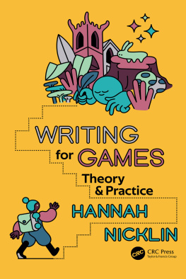 Nicklin Hannah - Writing for Games